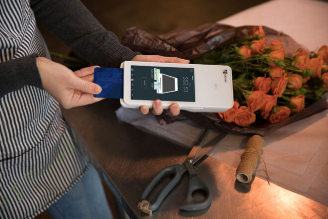 EMV card in Clover Flex