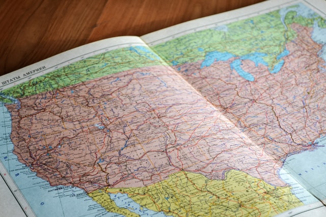 Image of a map of the U.S.