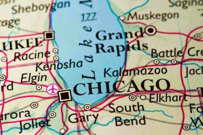 Map of the Midwest
