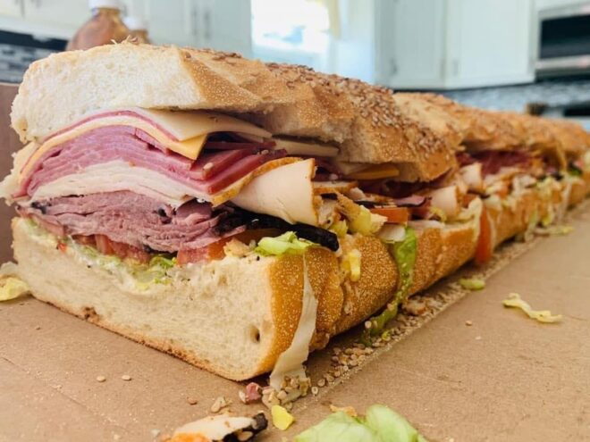 Super long sub made by amins corner
