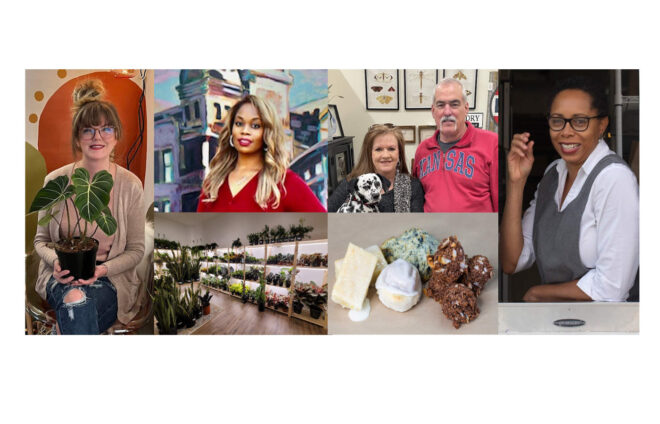 Collage of Clover merchants