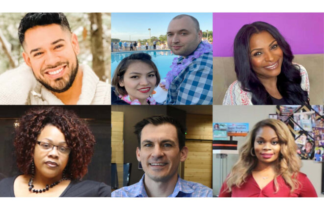 Collage of six personal services merchants who use Clover