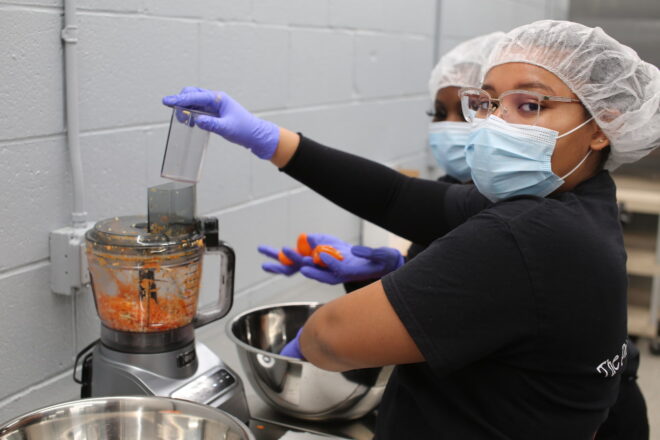The Pickled Pepper People team working in the kitchen